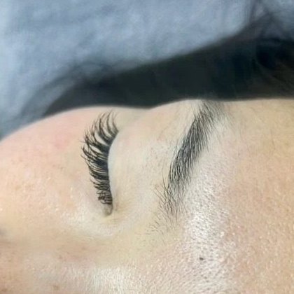 Close-up of eyelash extensions at PAYA, Asok